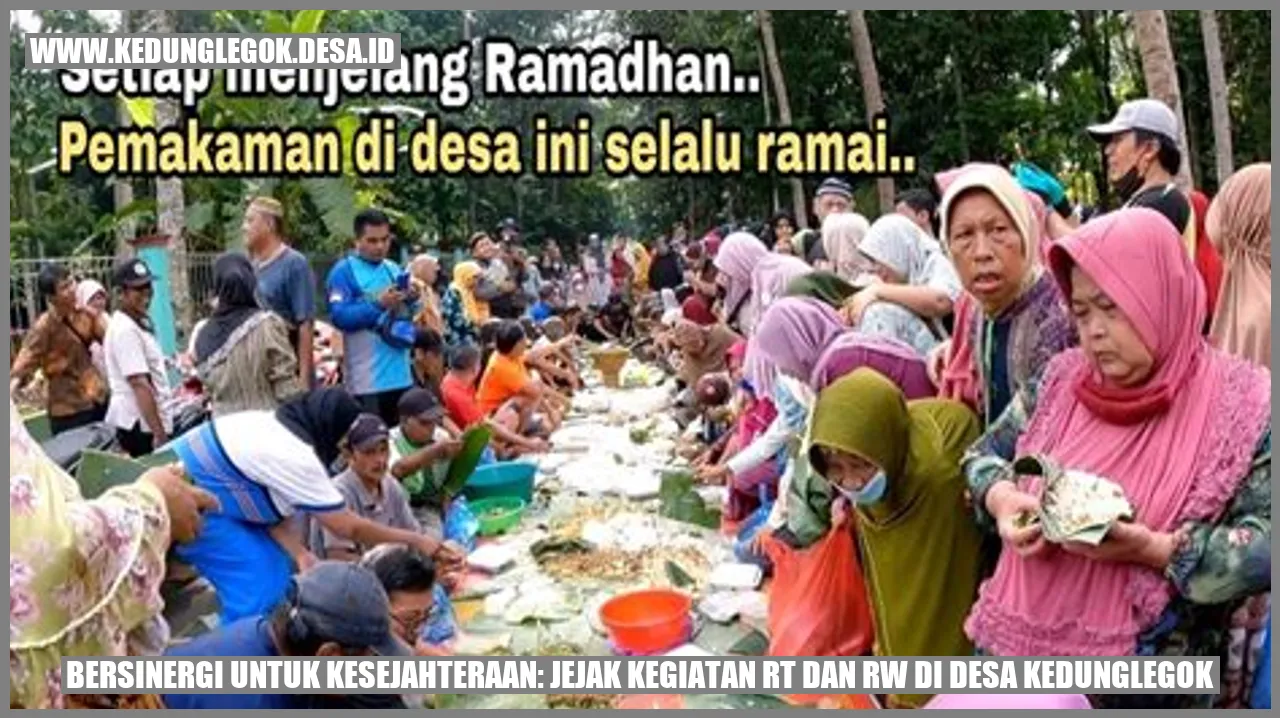 Bersinergi untuk Kesejahteraan: Jejak Kegiatan RT dan RW di Desa Kedunglegok