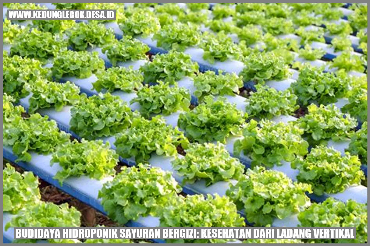 Budidaya Hidroponik Sayuran Bergizi: Kesehatan dari Ladang Vertikal