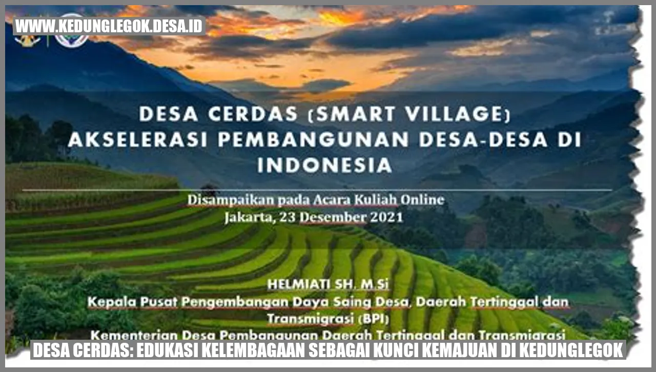 Desa Maju dengan Edukasi