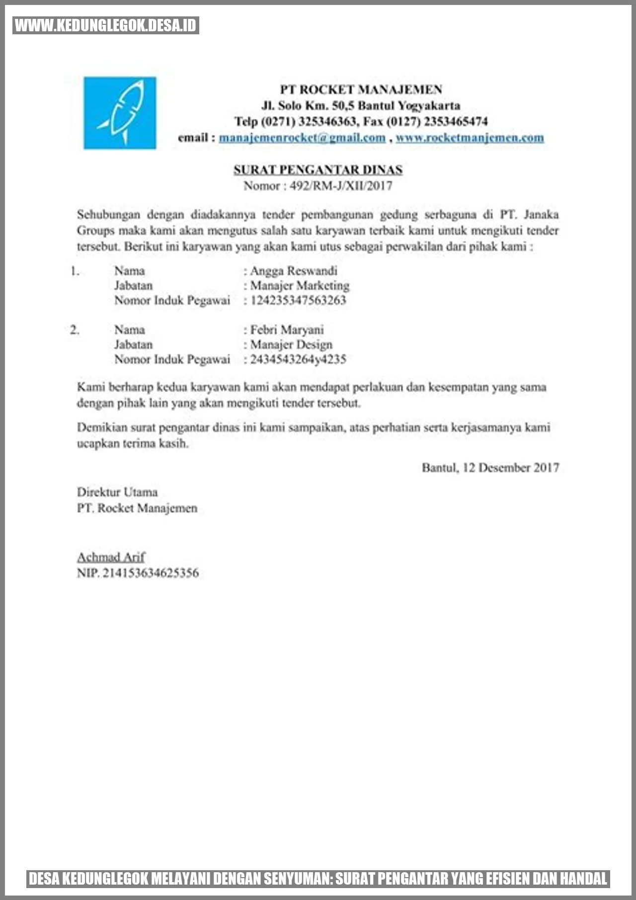 Desa Kedunglegok Melayani dengan Senyuman: Surat Pengantar yang Efisien dan Handal