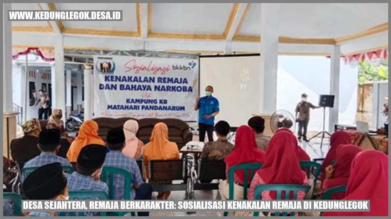 Desa Sejahtera, Remaja Berkarakter: Sosialisasi Kenakalan Remaja di Kedunglegok