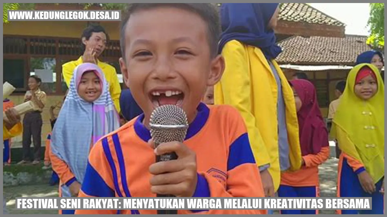 Festival Seni Rakyat: Menyatukan Warga Melalui Kreativitas Bersama