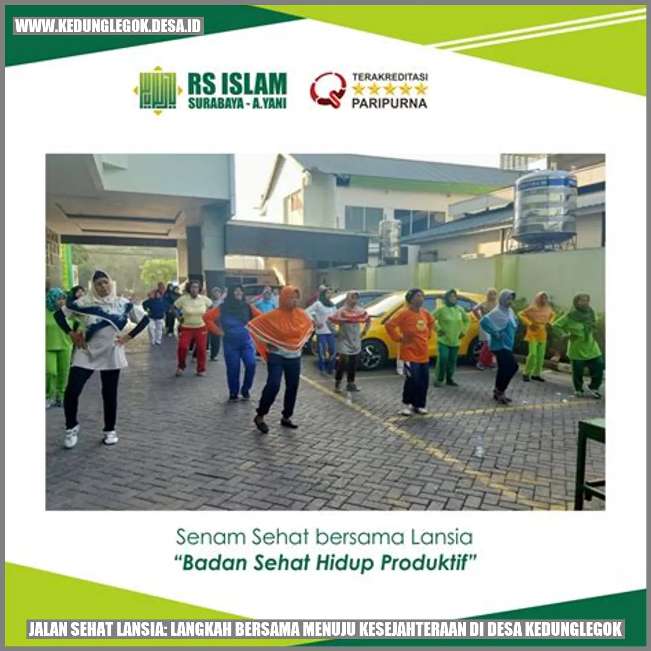 Jalan Sehat Lansia: Langkah Bersama Menuju Kesejahteraan di Desa Kedunglegok