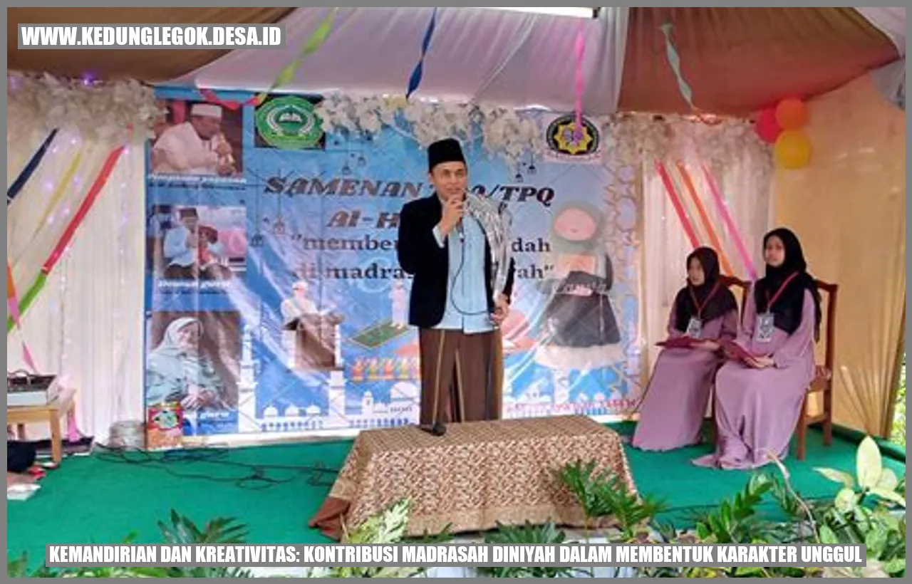 Tanggung Jawab Madrasah Diniyah dalam Membentuk Karakter Unggul: Kemandirian dan Kreativitas
