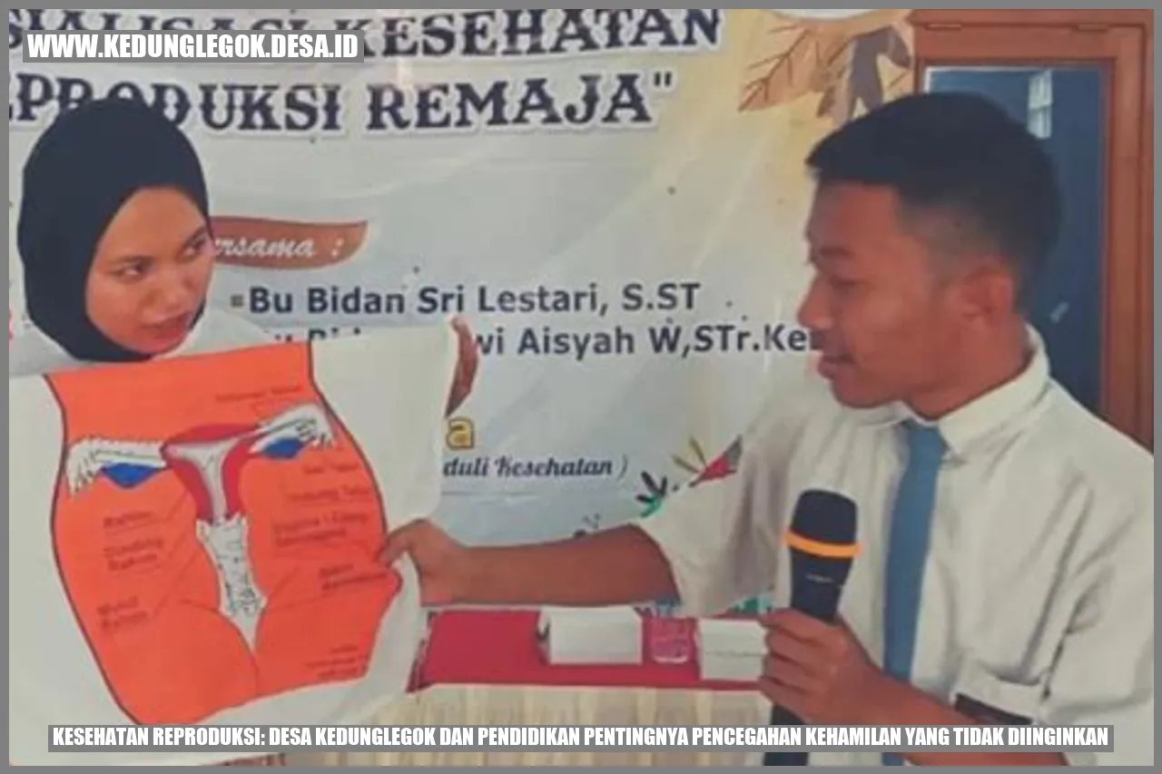 Kesehatan Reproduksi: Desa Kedunglegok dan Pendidikan Pentingnya Pencegahan Kehamilan yang Tidak Diinginkan