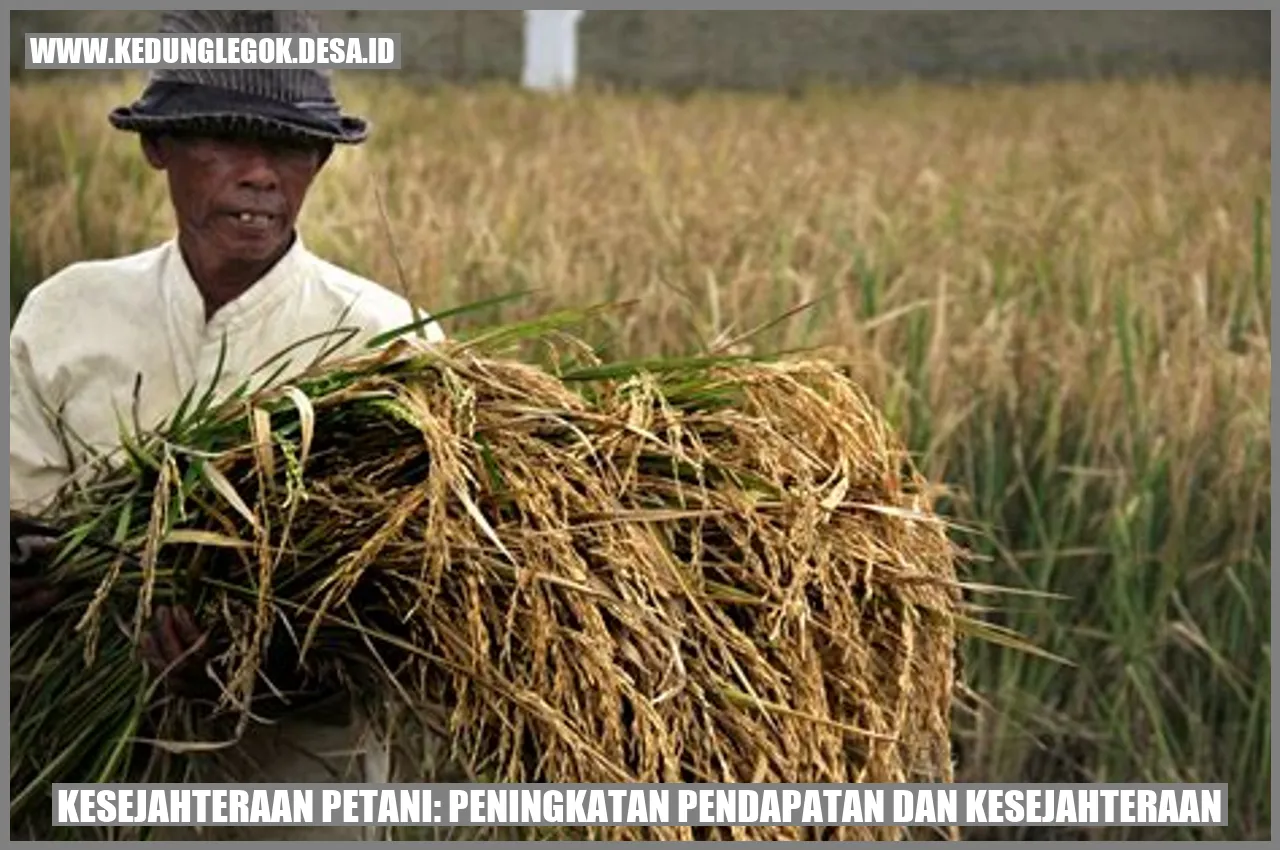 Kesejahteraan Petani: Peningkatan Pendapatan dan Kesejahteraan