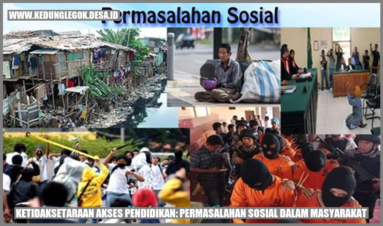 Ketidaksetaraan Akses Pendidikan: Permasalahan Sosial dalam Masyarakat