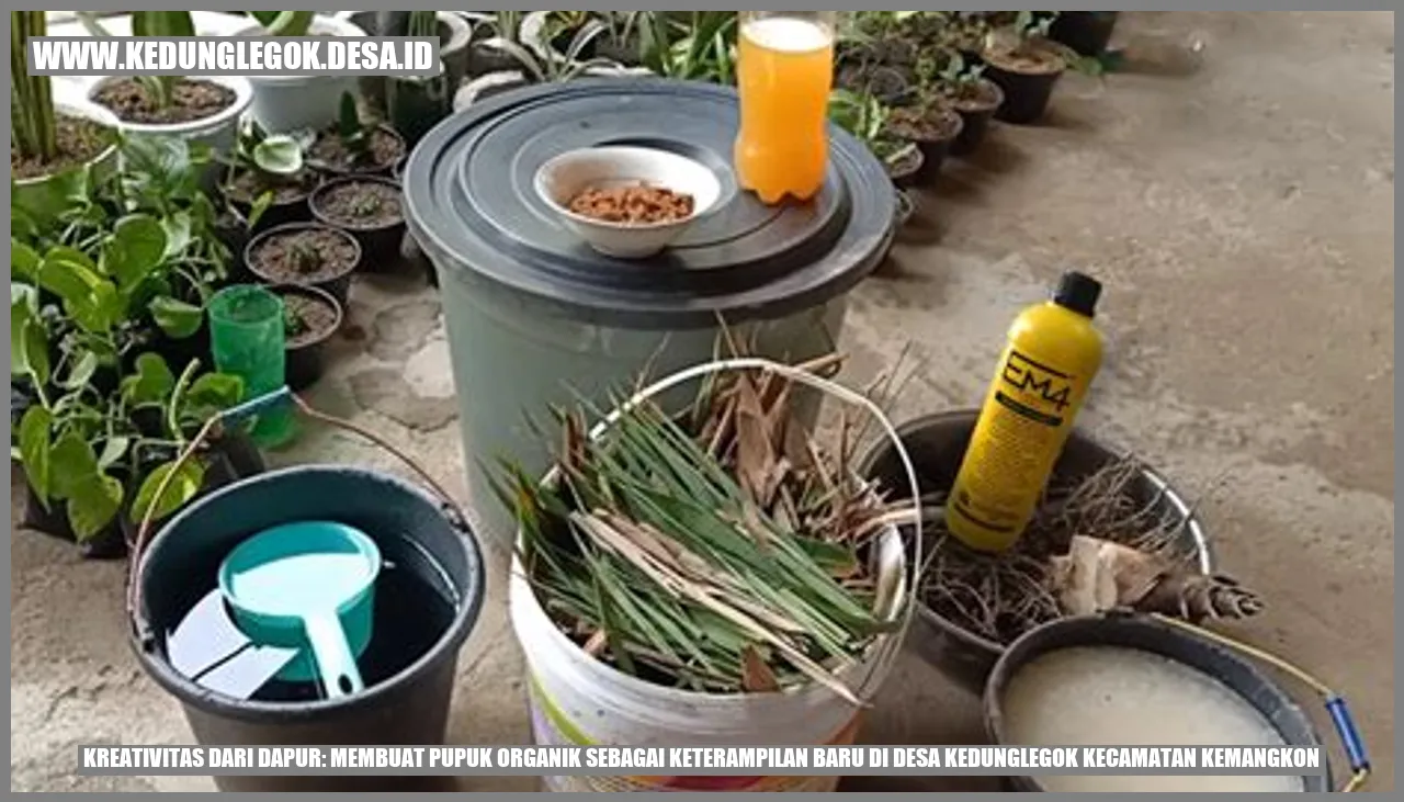 Kreativitas dari Dapur: Membuat Pupuk Organik sebagai Keterampilan Baru di Desa Kedunglegok Kecamatan Kemangkon