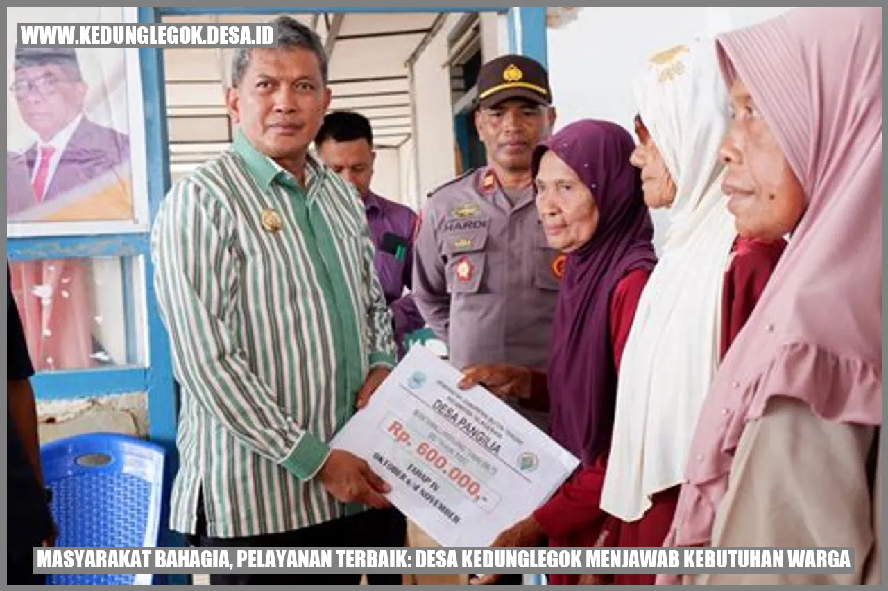 Masyarakat Bahagia, Pelayanan Terbaik: Desa Kedunglegok Menjawab Kebutuhan Warga