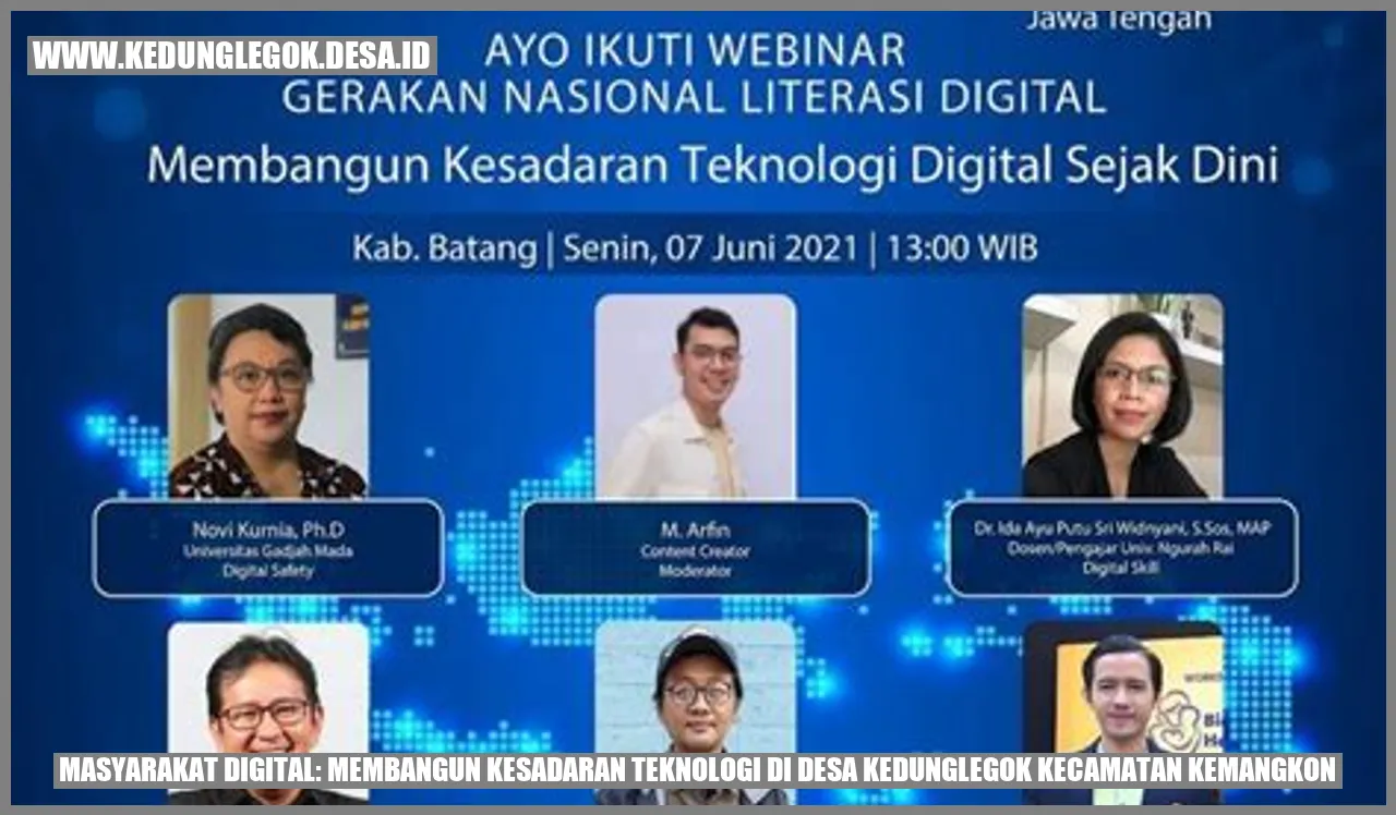 Masyarakat Digital: Membangun Kesadaran Teknologi di Desa Kedunglegok Kecamatan Kemangkon