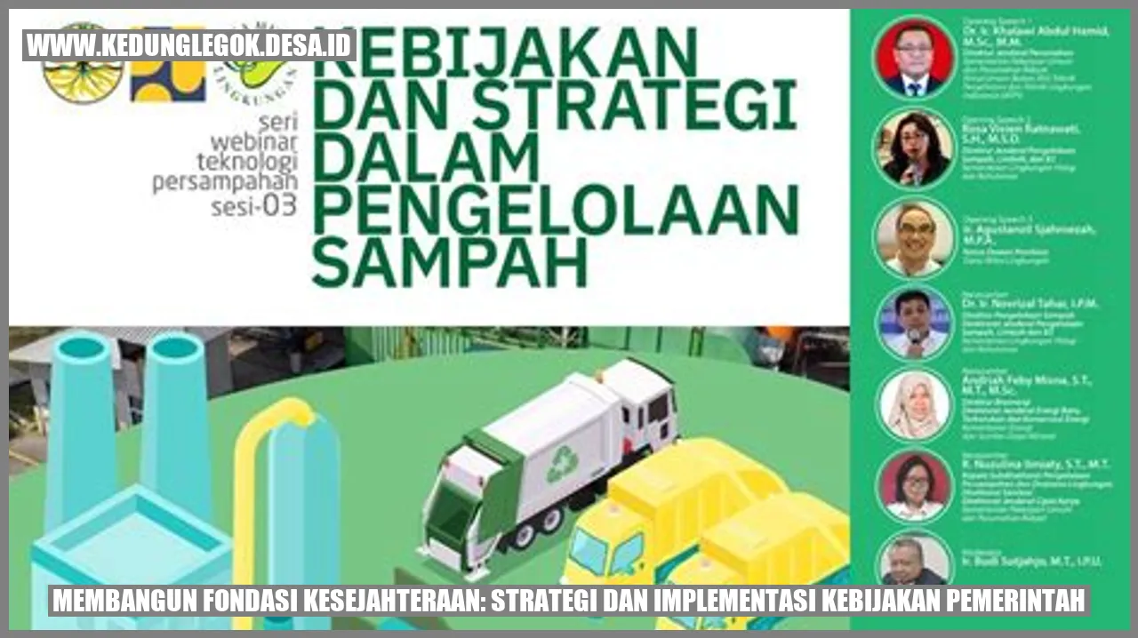 Membangun Fondasi Kesejahteraan: Strategi dan Implementasi Kebijakan Pemerintah