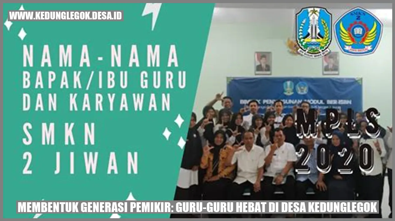 Membentuk Generasi Pemikir: Guru-Guru Hebat di Desa Kedunglegok