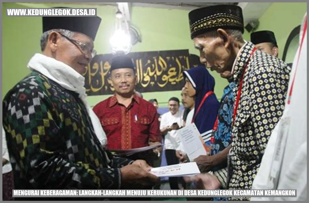 MENGURAI KEBERAGAMAN: LANGKAH-LANGKAH MENUJU KERUKUNAN DI DESA KEDUNGLEGOK KECAMATAN KEMANGKON