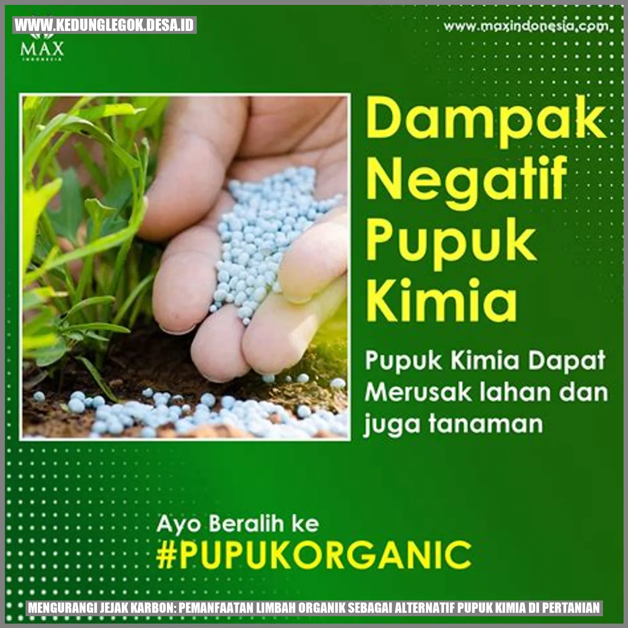 Mengurangi Jejak Karbon: Pemanfaatan Limbah Organik Sebagai Alternatif Pupuk Kimia di Pertanian