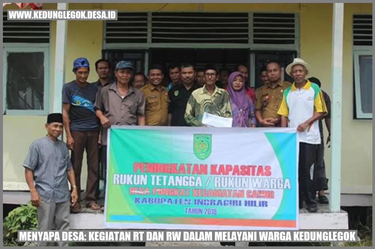 Menyapa Desa: Kegiatan RT dan RW dalam Melayani Warga Kedunglegok