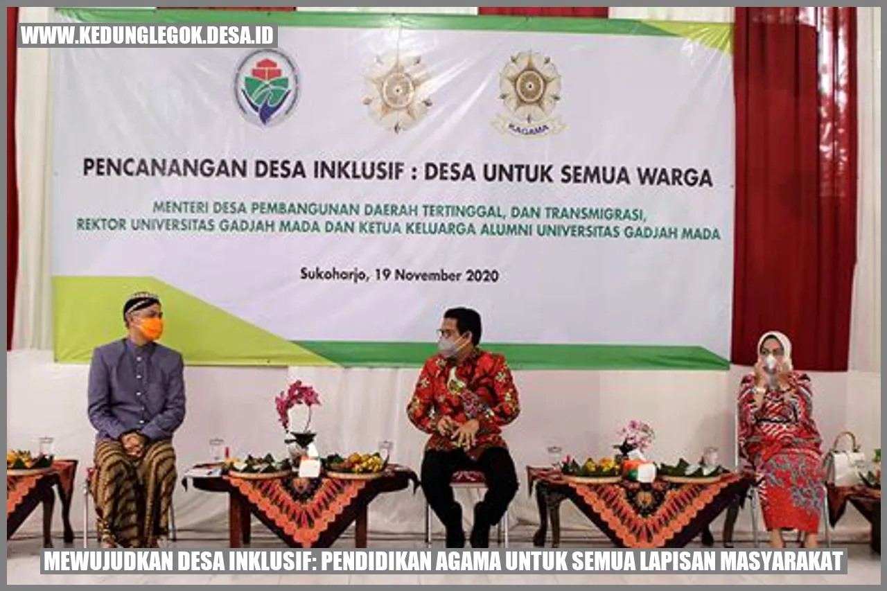 Mewujudkan Desa Inklusif: Pendidikan Agama untuk Semua Lapisan Masyarakat