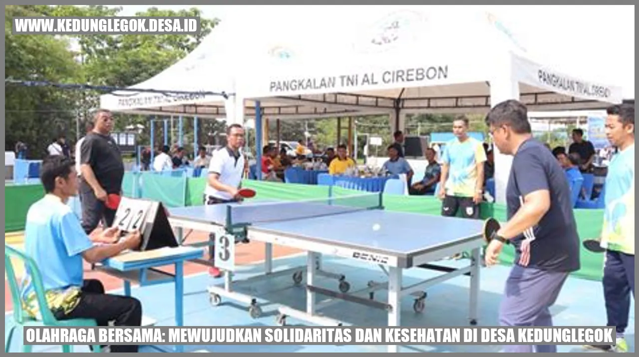Olahraga Bersama: Mewujudkan Solidaritas dan Kesehatan di Desa Kedunglegok