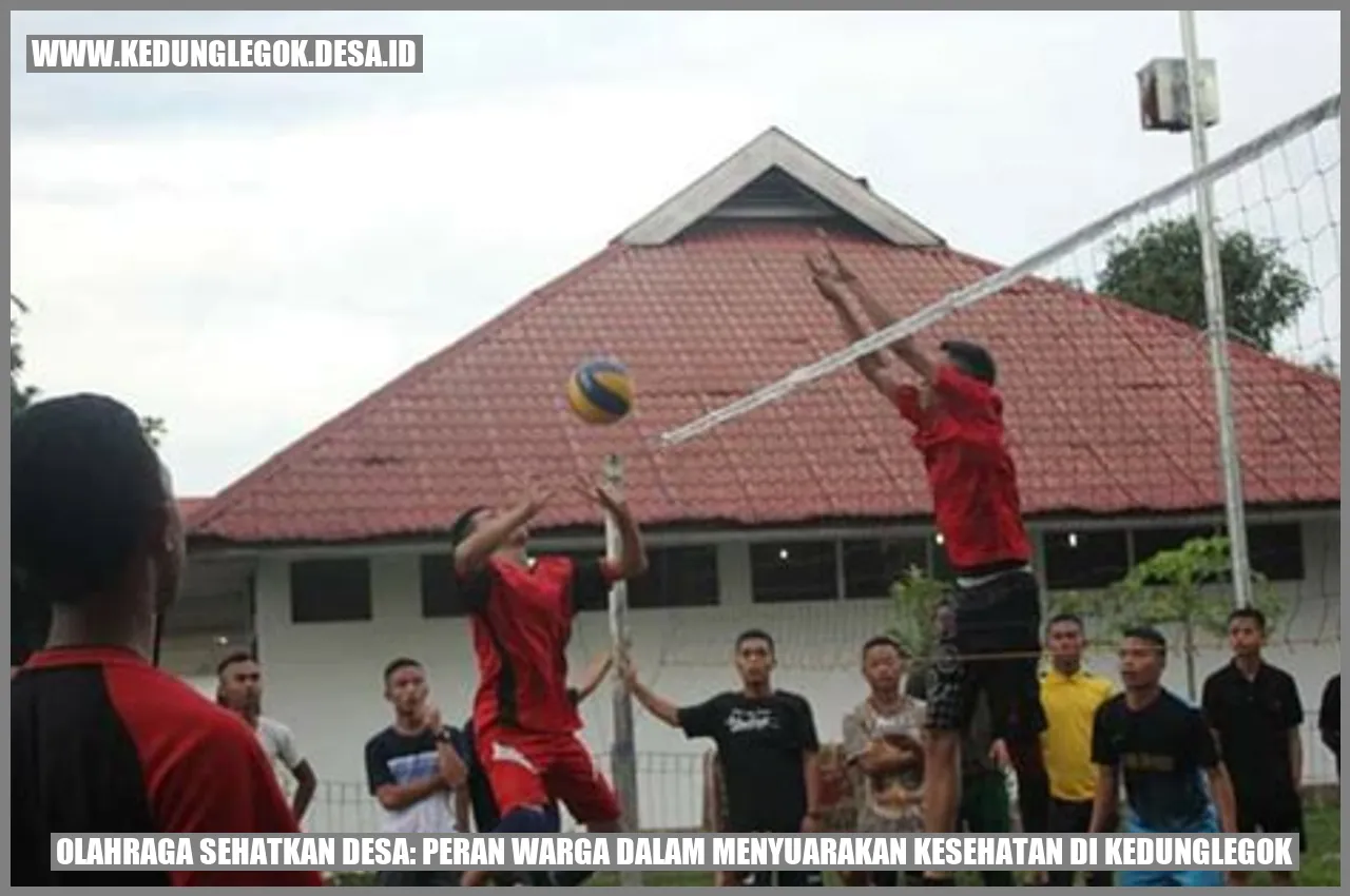 Olahraga Sehatkan Desa: Peran Warga dalam Menyuarakan Kesehatan di Kedunglegok