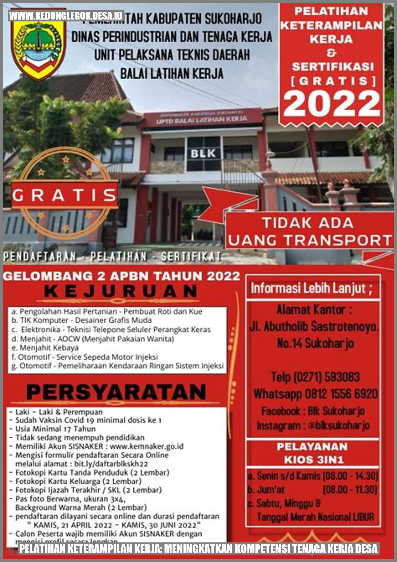 Pelatihan Keterampilan Kerja: Meningkatkan Kompetensi Tenaga Kerja Desa