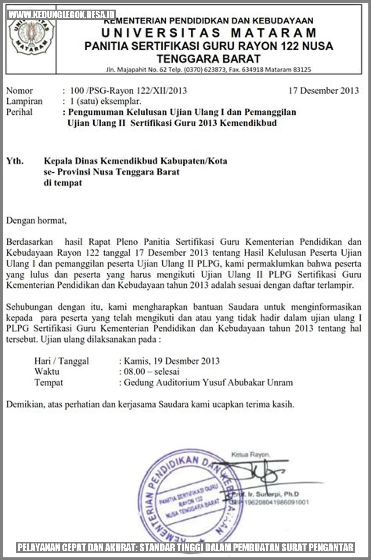 Pelayanan Cepat dan Akurat: Standar Tinggi dalam Pembuatan Surat Pengantar