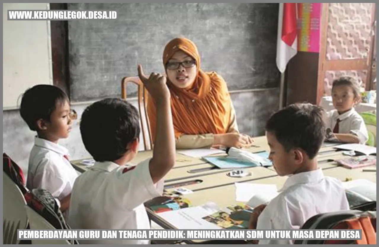 Pemberdayaan Guru dan Tenaga Pendidik: Meningkatkan SDM untuk Masa Depan Desa