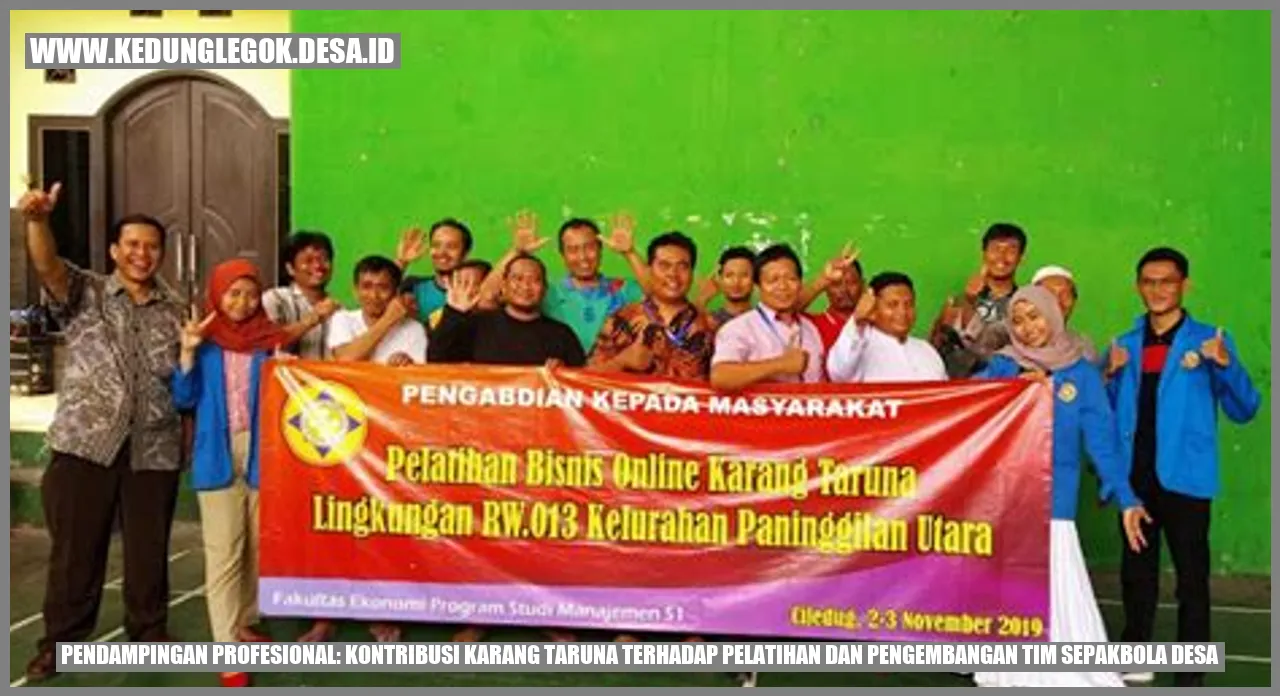 Pendampingan Profesional: Kontribusi Karang Taruna terhadap Pelatihan dan Pengembangan Tim Sepakbola Desa
