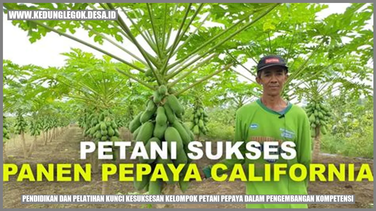 Pendidikan dan Pelatihan: Kunci Kesuksesan Kelompok Petani Pepaya dalam Pengembangan Kompetensi