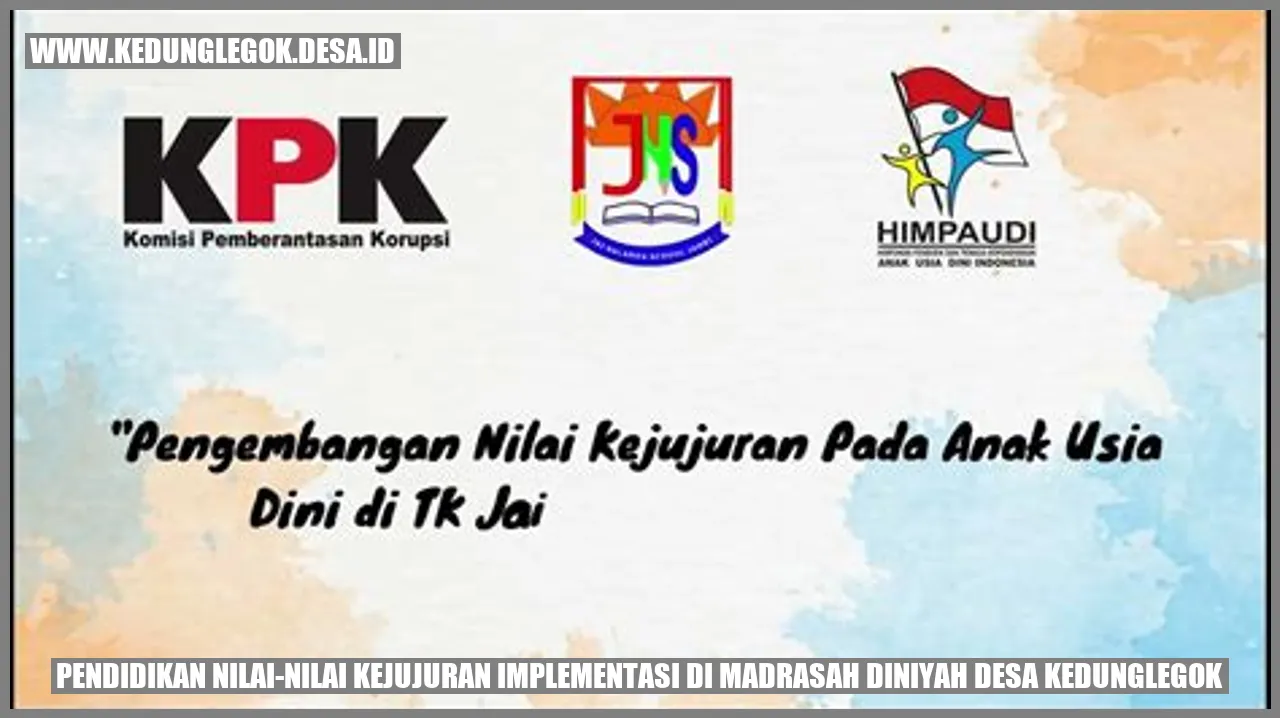 Pendidikan Nilai-Nilai Kejujuran: Implementasi di Madrasah Diniyah Desa Kedunglegok