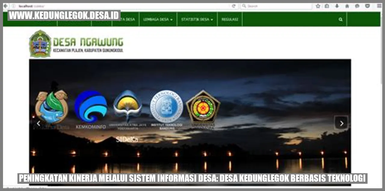 Peningkatan Kinerja Melalui Sistem Informasi Desa: Desa Kedunglegok Berbasis Teknologi