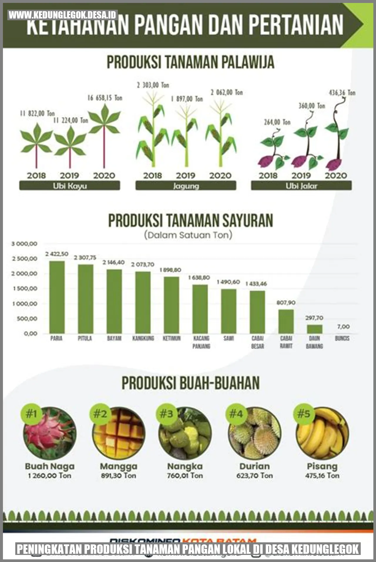 Peningkatan Produksi Tanaman Pangan Lokal di Desa Kedunglegok