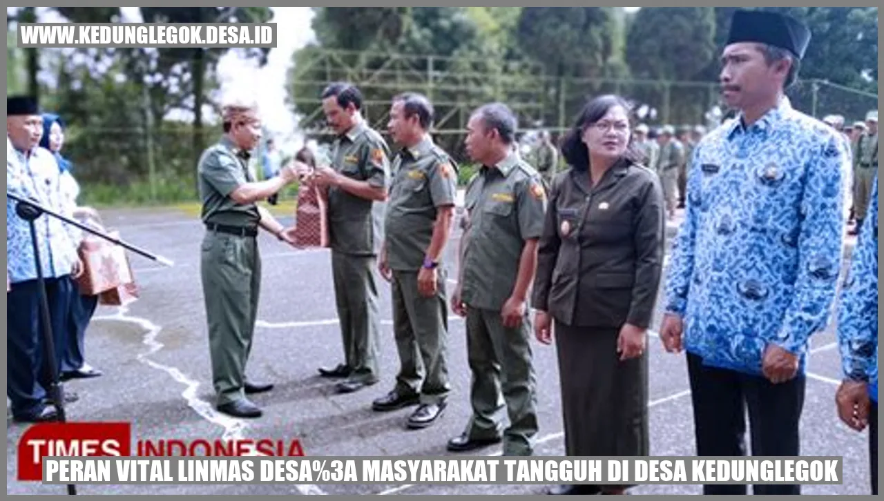 Peran Linmas Desa Kedunglegok