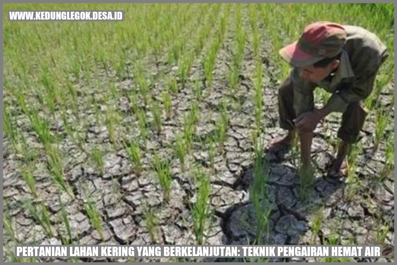 Pertanian Lahan Kering Berkelanjutan dengan Irigasi Hemat Air