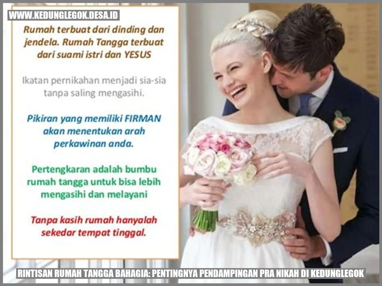 Pentingnya Pendampingan Pra Nikah Kedunglegok