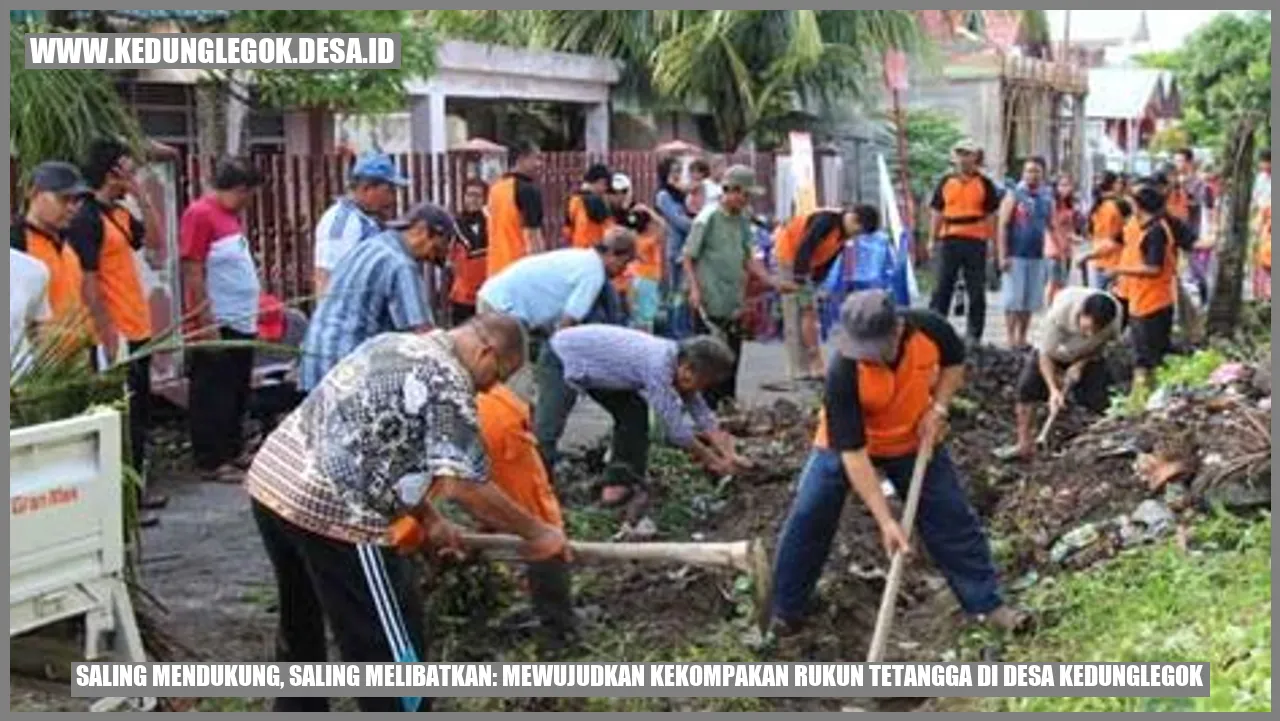 Saling Mendukung, Saling Melibatkan: Mewujudkan Kekompakan Rukun Tetangga di Desa Kedunglegok