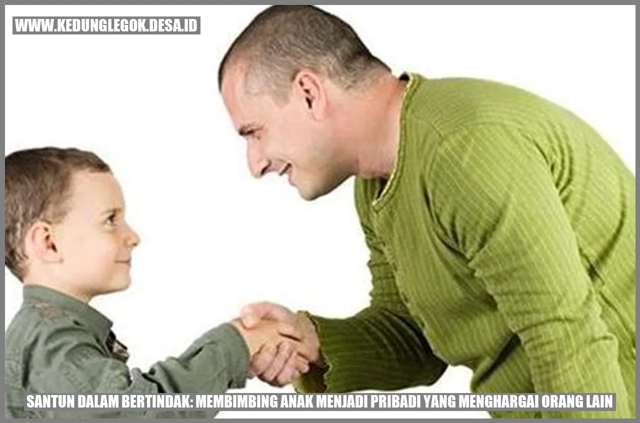 Gambar Santun dalam Bertindak: Membimbing Anak Menjadi Pribadi yang Menghargai Orang Lain
