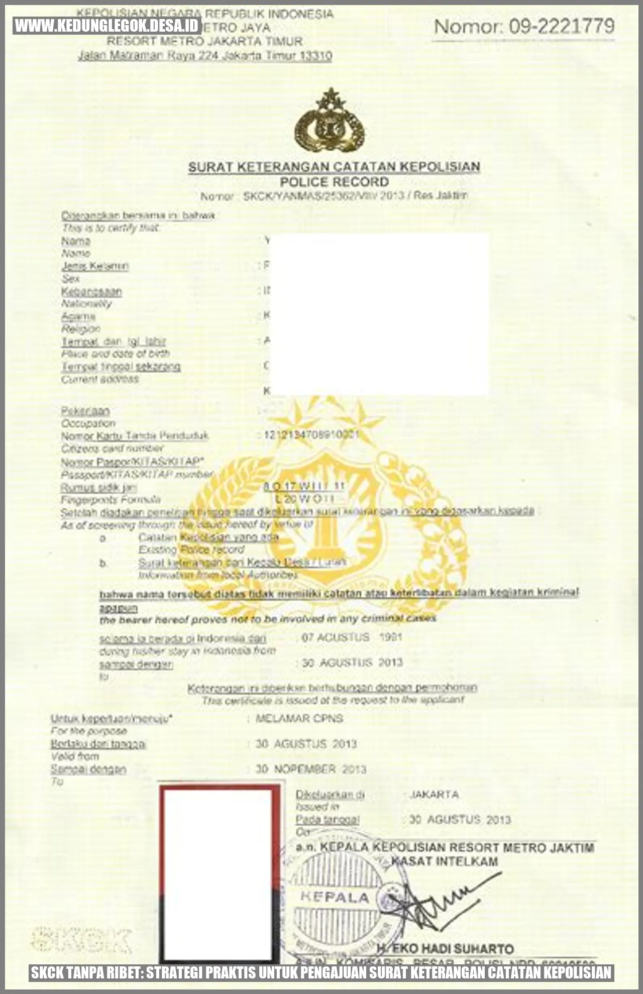 SKCK Tanpa Ribet: Strategi Praktis untuk Pengajuan Surat Keterangan Catatan Kepolisian