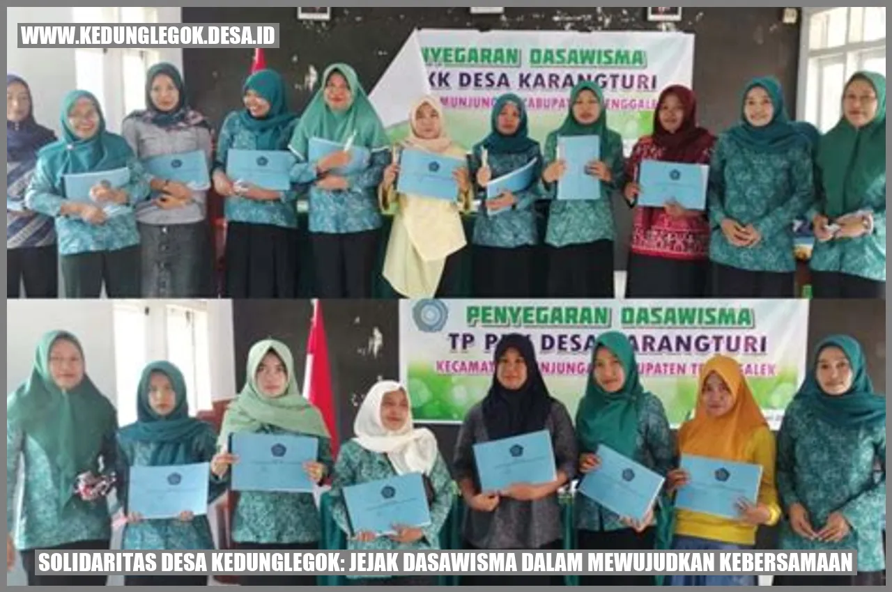 Solidaritas Desa Kedunglegok: Jejak Dasawisma dalam Mewujudkan Kebersamaan