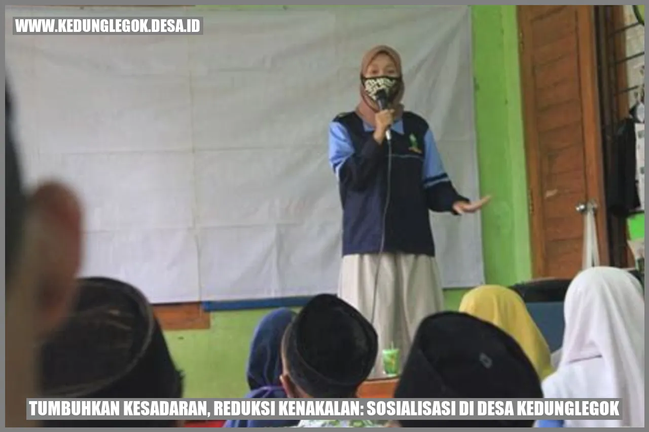 Tumbuhkan Kesadaran, Reduksi Kenakalan: Sosialisasi di Desa Kedunglegok
